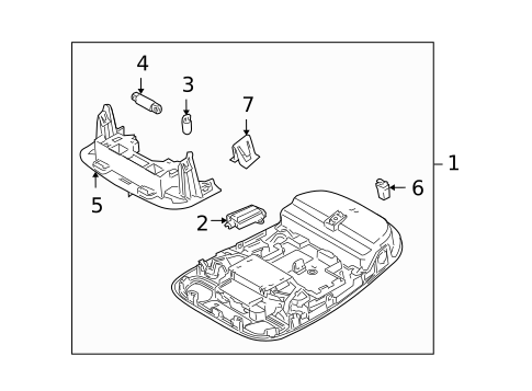 Overhead Console for 2009 Jaguar Vanden Plas #0