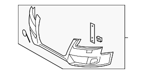 8T0807105GRU - : Bumper Cover for Audi: A5, A5 Quattro Image