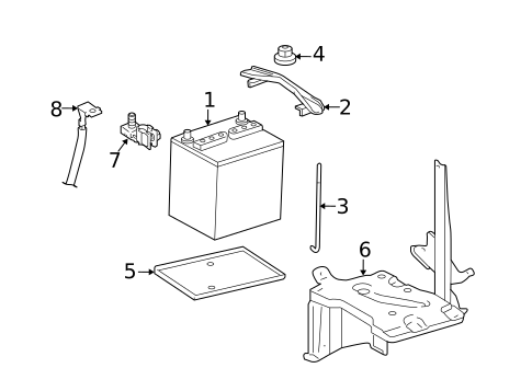 Battery & Related Components for 2013 Scion xD #0