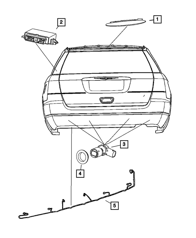 1AF631XRAA - Electrical: Park Assist Sensor for Mopar Image image
