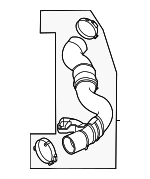 R1MZ6F073C - : Outlet Tube for Ford: Explorer, Police Interceptor Utility | Lincoln: Aviator Image