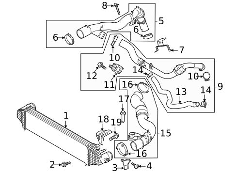 Intercooler for 2024 Lincoln Aviator #0