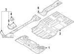 1N3813115A - Body: Center Crossmember for Volkswagen Image