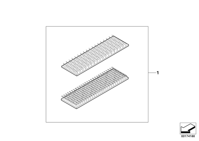 72607718898 - : Set, Hook And Loop Fasteners for BMW-Motorrad Image