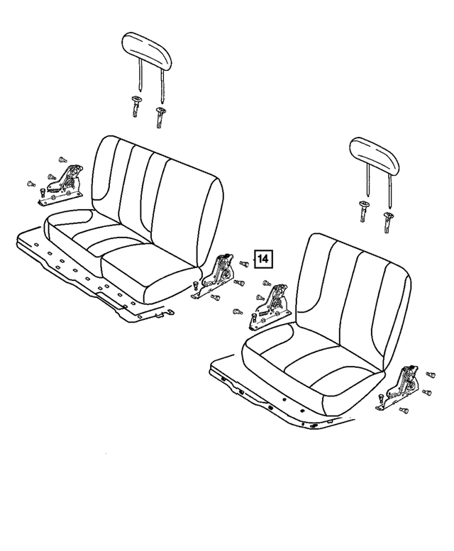 5142382AA - Interior Trim: Seat Latch for Mopar Image