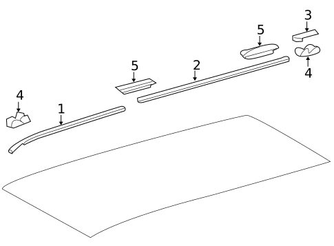 Exterior Trim - Roof for 2016 Toyota 4Runner #1