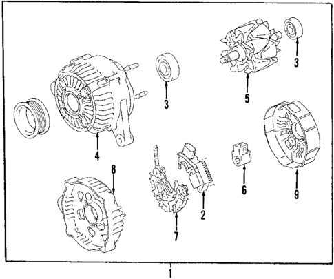 Alternator for 2003 Lexus RX300 #0