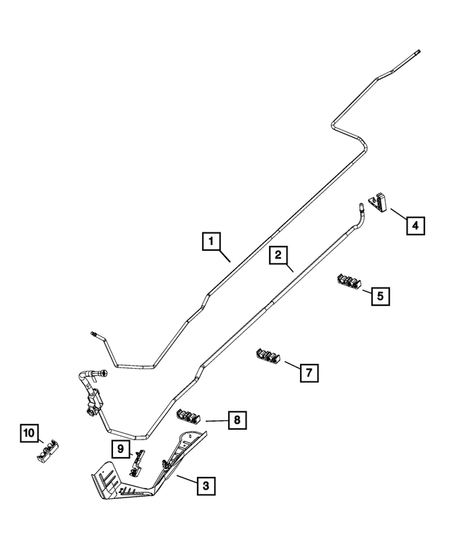 68445173AA - Fuel: Fuel Supply Tube for Mopar Image image