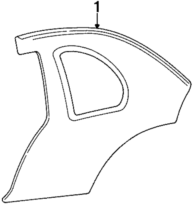 MN96RF8 - Body: Quarter Trim Panel for Mopar Image