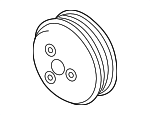 LR180757 - Belts &amp; Cooling: Engine Water Pump Pulley for Land-Rover Image