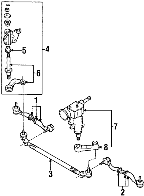 Steering Gear & Linkage for 2001 Kia Sportage #1