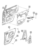 Door Trim Panel Bezel, Right