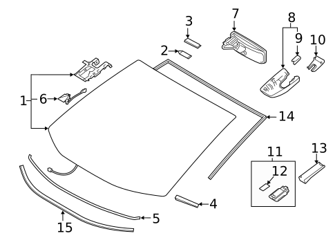 Glass, Windows & Related Components for 2022 Toyota RAV4 #0