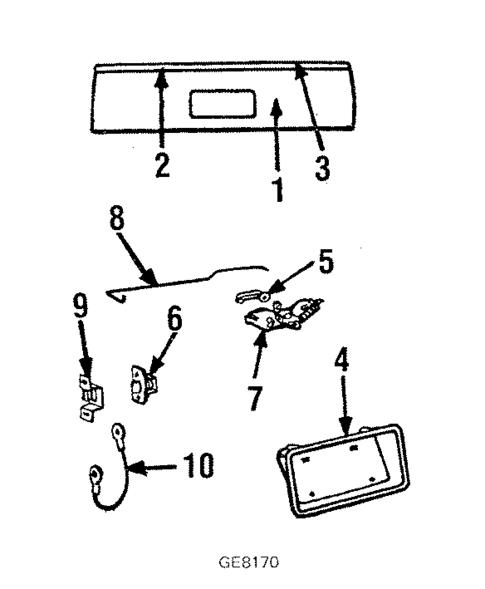 Tailgate for 1985 GMC Caballero #0