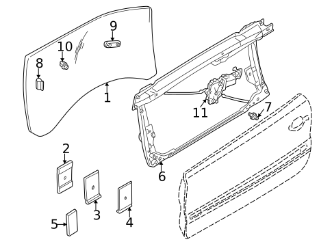 Front Door for 2003 Volvo C70 #0
