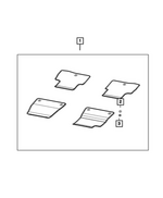 7KZ39TX7AA - Interior Trim: Floor Mat Kit for Jeep: Cherokee, Wagoneer S Image