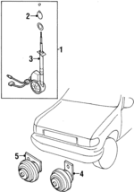 8971093600 - Electrical: Horn for Acura: SLX Image