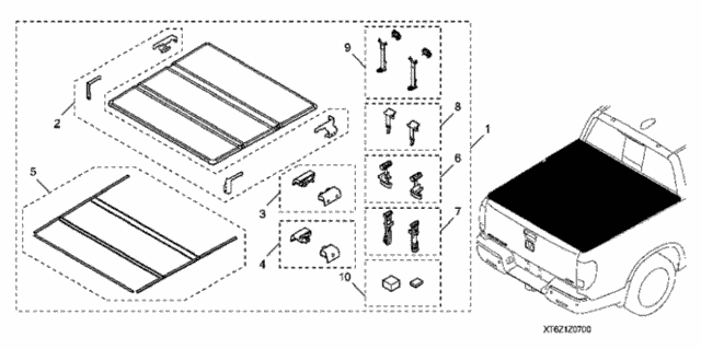 Tonneau Hard Cover for 2019 Honda Ridgeline #0