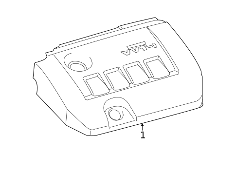 Engine Appearance Cover for 2010 Toyota Matrix #0