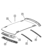 68037686AC - Body Sheet Metal Except Doors: Roof Panel for Mopar Image