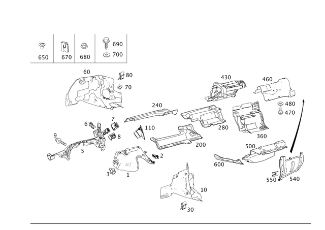 39958277 - Exhaust System: Line Fastener for Mercedes-Benz Image image