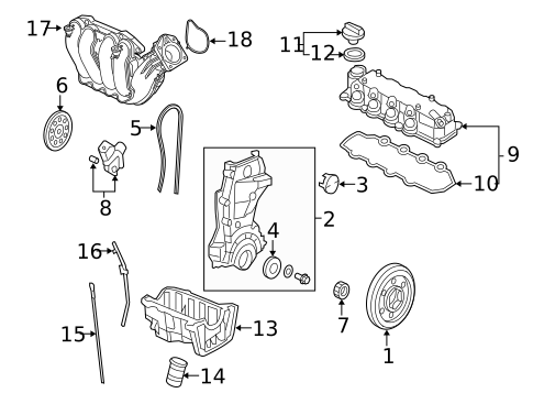Engine Parts for 2009 Honda Civic #1