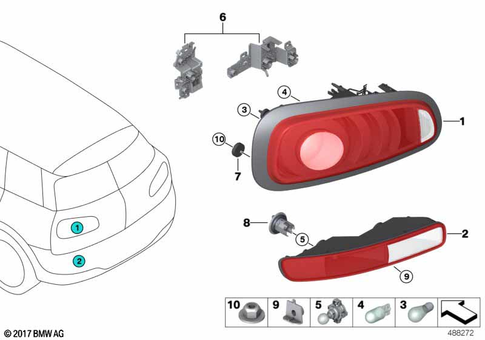 Rear Light for 2019 Mini Cooper #0