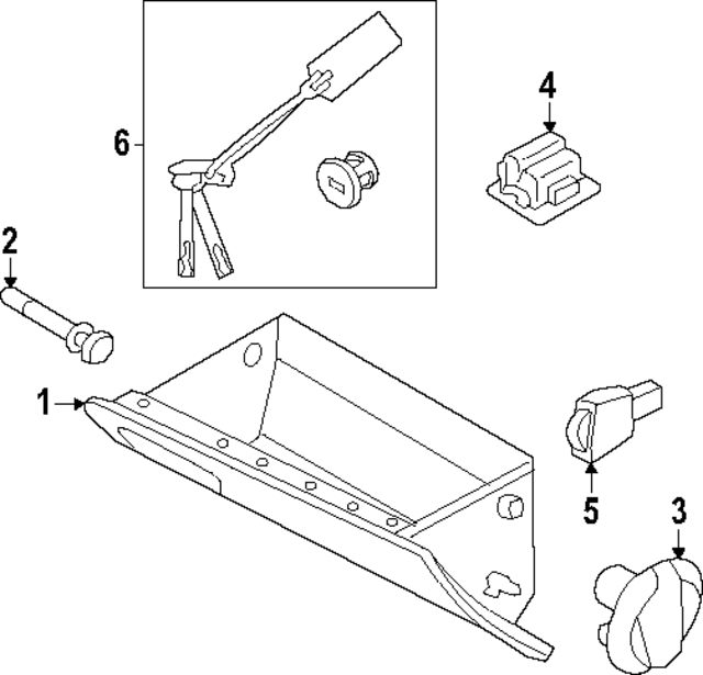 84510T1BA0ECL - : Glove Box Door for Hyundai Image
