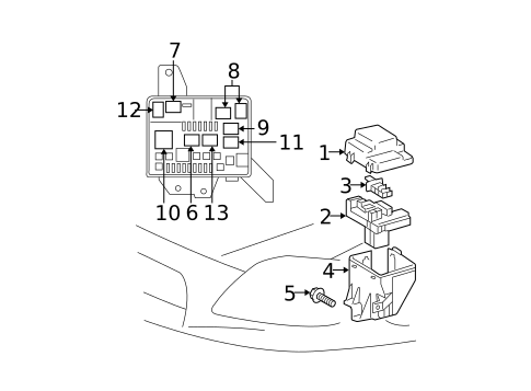 Electrical Components for 2005 Scion tC #0