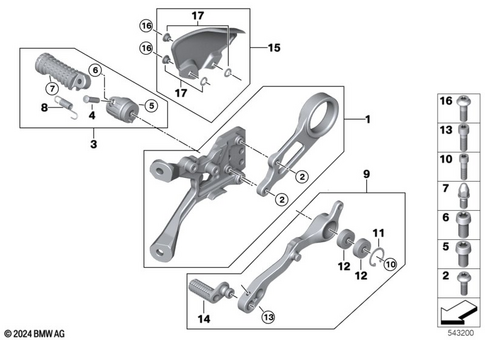 Footrests for 2026 BMW-Motorrad M 1000 RR #2