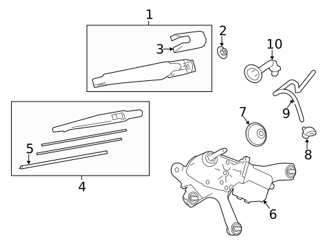 Wiper & Washer Components for 2022 Toyota RAV4 #1