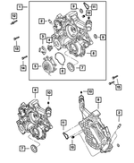 53021231AD - Engine 4.7L Eight Cylinder [EVA]: Timing Cover Kit for Mopar Image