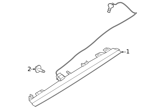 High Mounted Stop Lamp for 2023 Nissan ARIYA #0