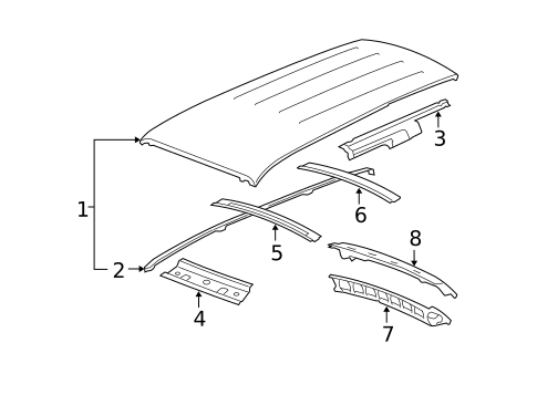 Roof & Components for 2011 Chevrolet HHR #0