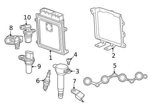 Ignition System for 2010 Dodge Caliber #0