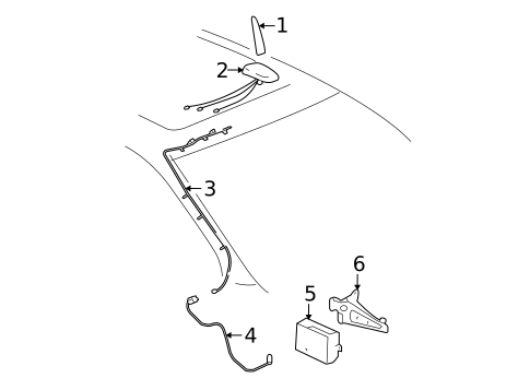 Communication System Components for 2009 Saturn Aura #1
