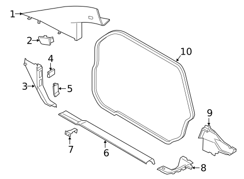 Interior Trim - Pillars for 2014 BMW i3 #0