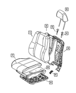 1DU151D5AA - : Front Seat Back Cover, Left for Jeep: Commander Image