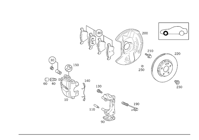 421406564 - Brakes: Bleed Valve for Mercedes-Benz: C280, CLK430, E420, E430, SLK230, SLK320 Image image