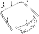 51498239114 - Body: Lift Gate Trim for BMW: 318ti Image