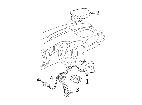 Air Bag Components for 2003 Oldsmobile Alero #0