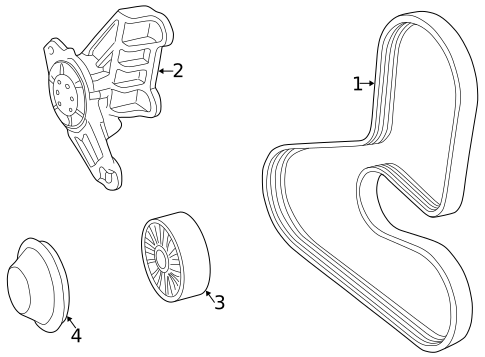 Belts & Pulleys for 2001 Volvo C70 #0