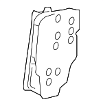 2076400548 - Body: Center Support for Mercedes-Benz Image