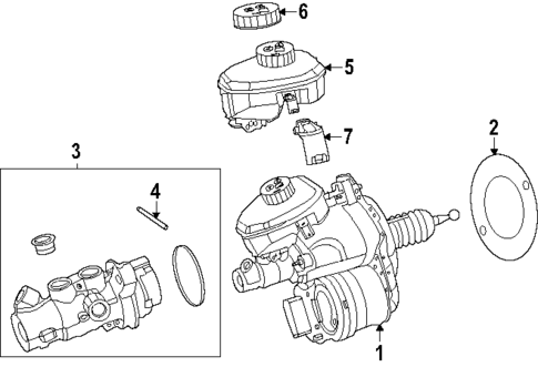 Master Cylinder - Components On Dash Panel for 2025 Mercedes-Benz E53 AMG #0
