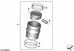 11258566410 - : Repair Kit Piston Rings for BMW-Motorrad Image