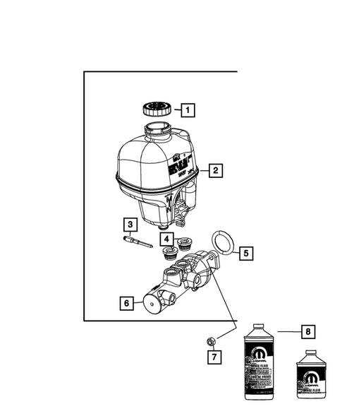 Brake Master Cylinder for 2009 Dodge Ram 1500 #0