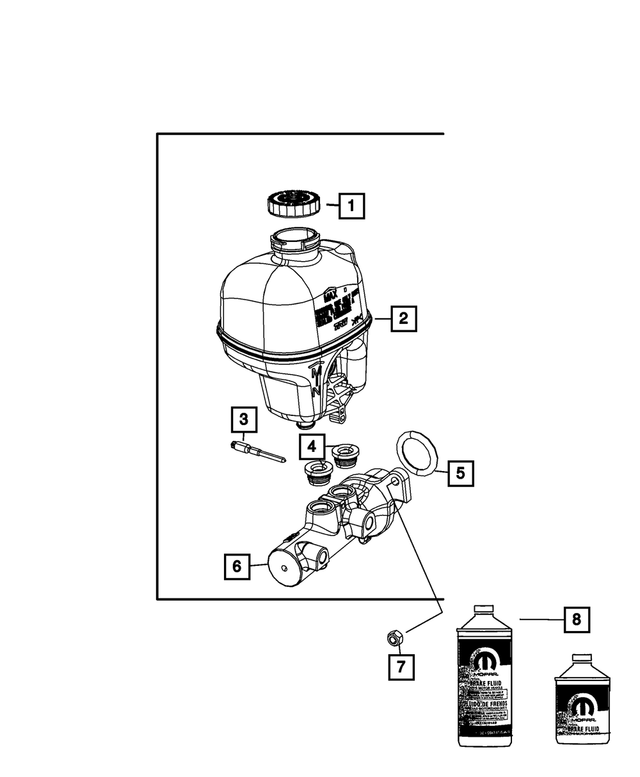 5183872AA - Brakes: Hex Lock Nut, Mounting for Mopar Image