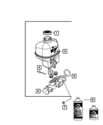 5183872AA - Brakes: Hex Lock Nut, Mounting for Chrysler: 300 | Dodge: Challenger, Charger, Durango, Magnum, Ram 1500, Ram 2500, Ram 3500 | Jeep: Gladiator, Grand Cherokee, Wrangler | Ram: 1500, 1500 Classic, 2500, 3500 Image