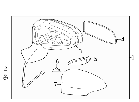Outside Mirrors for 2015 Toyota Venza #0