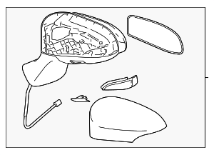 879100T041G0 - : Mirror Assembly for Toyota Image